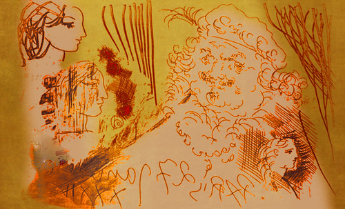 Autoretrato con Saskia, pulsión de Rembrandt Hamenzoon van Rijn (1635), proyección de Pablo Picasso (1963). • <a style="font-size:0.8em;" href="http://www.flickr.com/photos/30735181@N00/8746899013/" target="_blank">View on Flickr</a>
