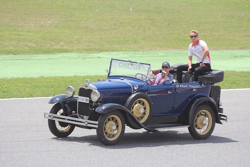 Max Chilton in the Drivers' Parade at the 2013 Spanish Grand Prix