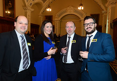 Neil Porter, Maria Magennis, Micky McCoy and Shane Watters from Parliament Buildings Stormont.