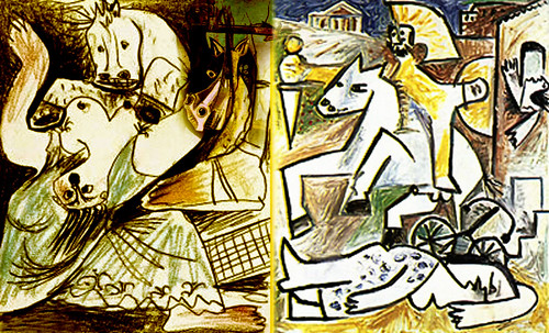 Rapto de las Sabinas, escenificación de Nicolas Poussin (1635), ambientación y encuadres de Pablo Picasso (1950). • <a style="font-size:0.8em;" href="http://www.flickr.com/photos/30735181@N00/8746841359/" target="_blank">View on Flickr</a>