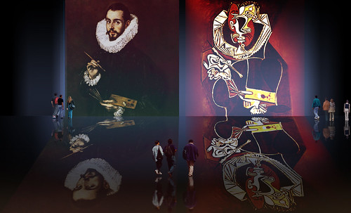 Autoretrato, pulsión de Doménikus Theokópoulos el Greco (1603), extrapolación de Pablo Picasso (1950). • <a style="font-size:0.8em;" href="http://www.flickr.com/photos/30735181@N00/8747926224/" target="_blank">View on Flickr</a>