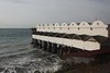 Private pier jutting into the Black Sea near Sochi