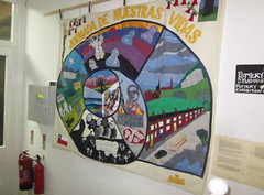 Sheffield Chilean Solidarity wall murals