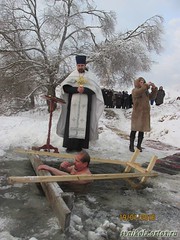 Крещение Господне и купание в Свислочи 2016