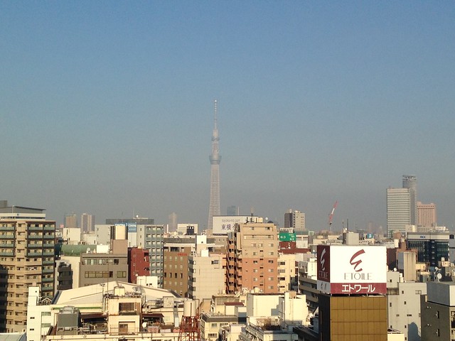 高層棟マンションの東側は東京スカイツリー...