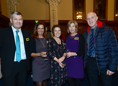 Ivor Gibson, Ashley McIlwain, Kristine Gillespie, Pauline Carlisle and Alan Simpson From Parliament Buildings Stormont