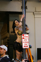Nikki Le Villain at the Greasing of the Poles, Royal Sonesta Hotel, French Quarter, February 13, 2015