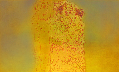 Autoretrato con Saskia, pulsión de Rembrandt Hamenzoon van Rijn (1635), proyección de Pablo Picasso (1963). • <a style="font-size:0.8em;" href="http://www.flickr.com/photos/30735181@N00/8748023238/" target="_blank">View on Flickr</a>