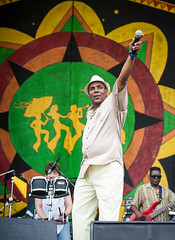 Reggie Hall at the 2014 New Orleans Jazz and Heritage Festival