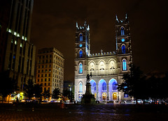 Basilique Notre-Dame de Montréal at Night