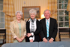 Lois Potter flanked by Series Director BIll Crawley and wife, Terrie