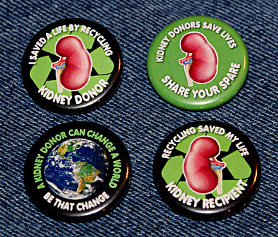 Kidney Transplant Donor & Recipient Pins