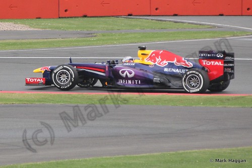 Sebastian Vettel in Free Practice 2 at the 2013 British Grand Prix