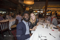 USA Men's, Women's, Beach, and Indoor Olympic Volleyball Teams get together for dinner at Agora Churrascaria and Segerstrom Center for the Arts for a performance of Cinderella and celebrate 100 days until the games begin in Rio, Brazil.