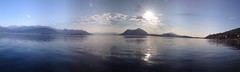 Lago Maggiore. Panoramica all'alba