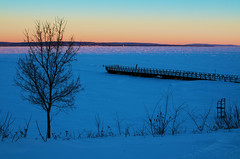 Sunrise over Frozen Lake Superior .............. Explored on Thursday, March 13, 2014    Thank you, everyone!