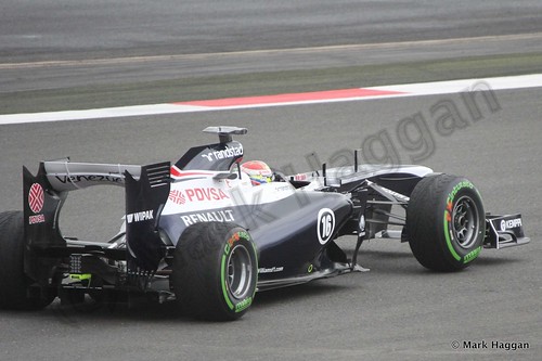Pator Maldonado in Free Practice 2 at the 2013 British Grand Prix