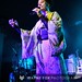 Amanda Palmer wearing a kimono presents Jherek Bischoff