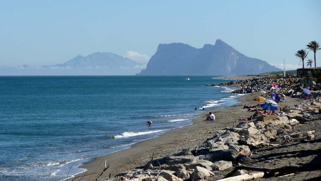 Gibraltar from Sotogrande beach by gailhampshire, on Flickr