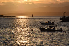 Coucher de soleil sur la baie d'Oban