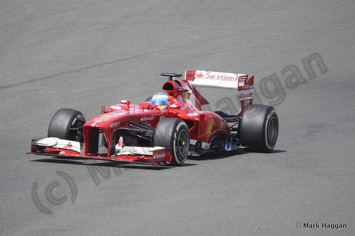 Fernando Alonso in the 2013 British Grand Prix