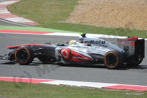 Sergio Perez in the 2013 British Grand Prix