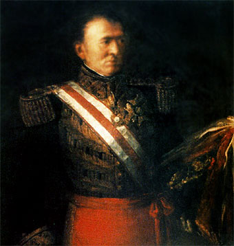 Antonio de Quintanilla y Santiago,  oficial realista, en uniforme de Mariscal de Campo, gobernador de Chiloe.