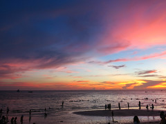 Boracay white beach sunset
