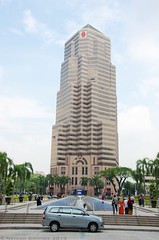 Opposite the Petronas Towers