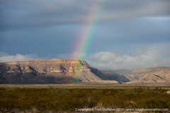 Rainbow in far west Texas on the Guadalupe Mountains • <a style="font-size:0.8em;" href="http://www.flickr.com/photos/65051383@N05/27019101433/" target="_blank">View on Flickr</a>