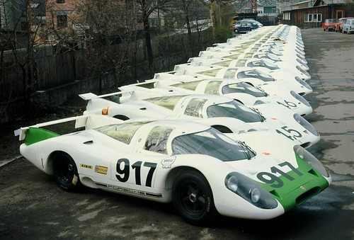 25 экземпляров Porsche 917 построенных в 1969 году для Porsche Racing