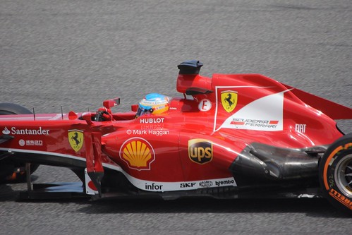 Fernando Alonso in Free Practice 2 at the 2013 Spanish Grand Prix
