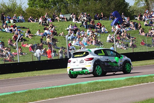 Luke Kidsely in the Clio Cup during the BTCC Weekend at Thruxton, May 2016