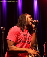 Shamarr Allen with the Midnite Disturbers at Fiya Fest, New Orleans, Louisiana, Friday, May 2, 2014