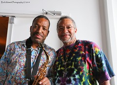 Donald Harrison Jr. and George Porter Jr. at Fiya Fest, New Orleans, Louisiana, Friday, May 2, 2014