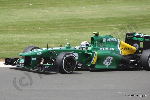 Giedo van der Garde in Qualifying for the 2013 British Grand Prix