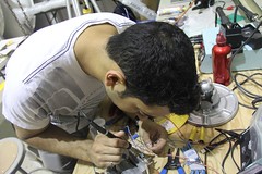 Jamil soldering • <a style="font-size:0.8em;" href="http://www.flickr.com/photos/27717602@N03/9035594163/" target="_blank">View on Flickr</a>