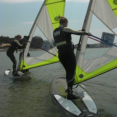 Brand new windsurfing equipment at Poole Windsurfing School