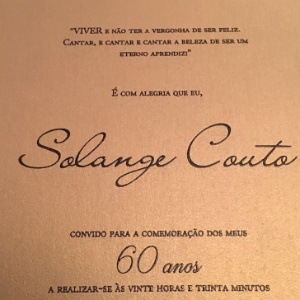 Solange Couto festeja 60 anos com Lucco de príncipe e show de Sandra de Sá