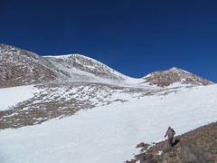 Heading for the main summit of Pissis (6800m)