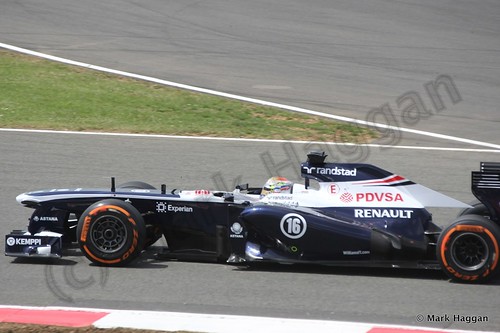 Pastor Maldonado in qualifying for the 2013 British Grand Prix