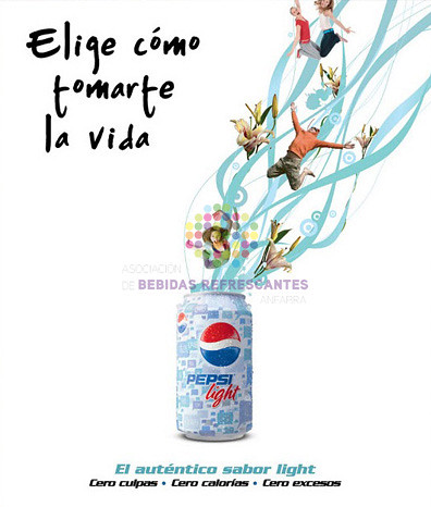 Pepsi light. “Elige cómo tomarte la vida”