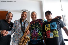 Tony Hall, Donald Harrison Jr., George Porter Jr., and Ivan Neville at Fiya Fest, New Orleans, Louisiana, Friday, May 2, 2014