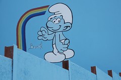 Drawing of a smurf