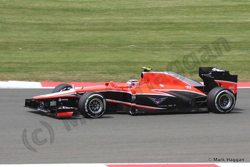 Max Chilton in qualifying for the 2013 British Grand Prix