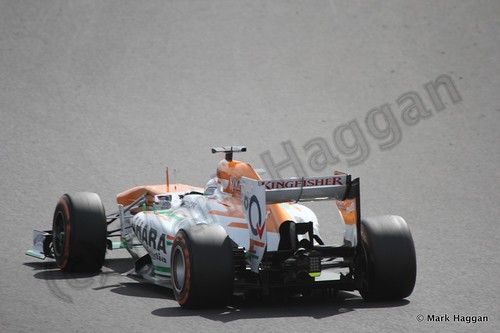 Paul Di Resta in Free Practice 3 at the 2013 British Grand Prix