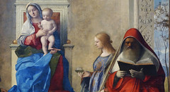 Giovanni Bellini, San Zaccaria Altarpiece, detail of right