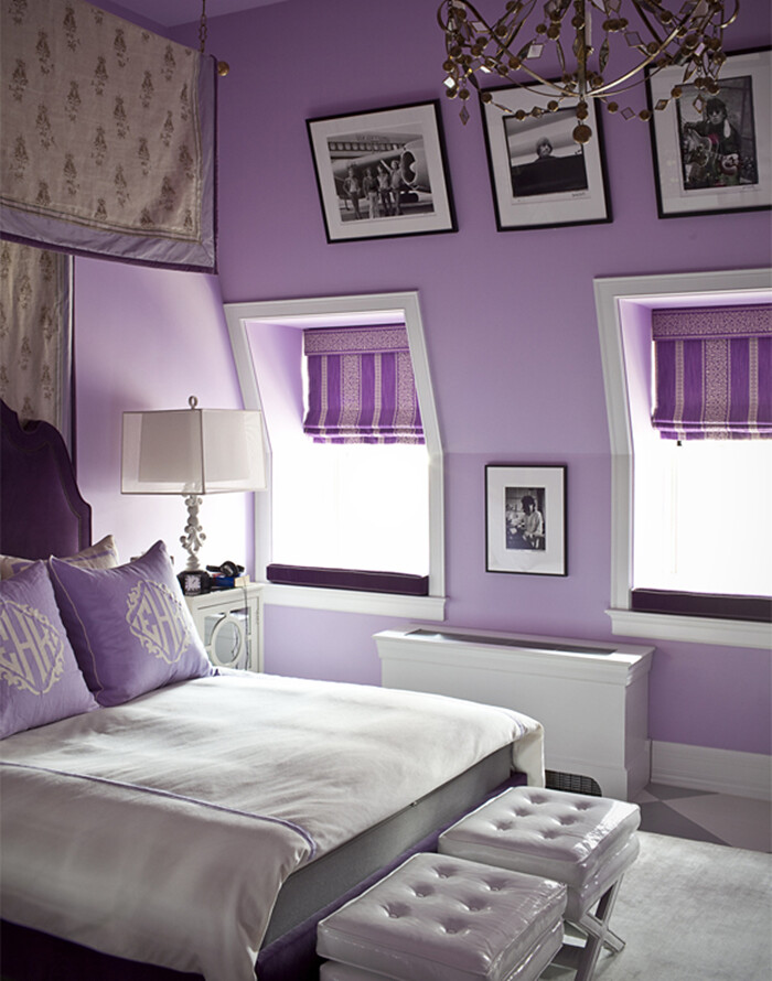Purple bedrooms, Purple rooms, Lavender bedroom