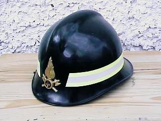 Firefighter Helmet, Vigili del Fuoco, Fire Service, Italy.
