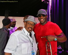 Fred Wesley and Big Sam at Fiya Fest, New Orleans, Louisiana, Friday, May 2, 2014